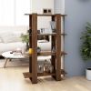 Book Cabinet/Room Divider Brown Oak 31.5"x11.8"x48.6"