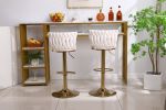 Bar Stools with Back and Footrest Counter Height Dining Chairs(2PCS/CTN)