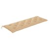 Batavia Bench with Beige Cushion 59.1" Solid Teak Wood
