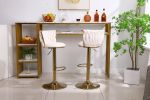 Bar Stools with Back and Footrest Counter Height Dining Chairs(2PCS/CTN)