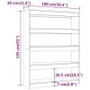 Book Cabinet/Room Divider Concrete Gray 39.4"x11.8"x53.1"