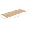 Batavia Bench with Beige Cushion 59.1" Solid Teak Wood