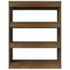Book Cabinet/Room Divider Brown Oak 31.5"x11.8"x40.6" Engineered wood