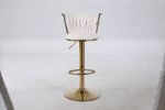 Bar Stools with Back and Footrest Counter Height Dining Chairs(2PCS/CTN)