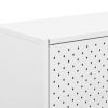 Highboard White 31.5"x13.8"x39.4" Steel
