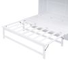 Queen Size Murphy Bed with Built-In Charging Station and a Shelf