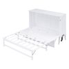 Queen Size Murphy Bed with Built-In Charging Station and a Shelf