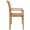 Patio Bench with Light Blue Cushion 44.1" Solid Teak Wood
