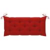 Patio Queen Bench with Cushion 53.1" Solid Acacia Wood