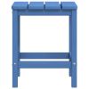 Patio Adirondack Chair with Table HDPE Aqua Blue