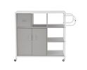 KITCH storage cabinet GRY; move with roller..