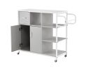 KITCH storage cabinet GRY; move with roller..