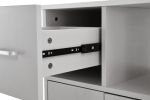 KITCH storage cabinet GRY; move with roller..