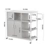 KITCH storage cabinet GRY; move with roller..