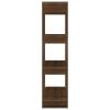 Book Cabinet/Room Divider Brown Oak 31.5"x11.8"x48.6"