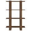 Book Cabinet/Room Divider Brown Oak 31.5"x11.8"x48.6"