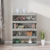 Book Cabinet/Room Divider Concrete Gray 39.4"x11.8"x53.1"