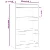 Book Cabinet/Room Divider Sonoma Oak 23.6"x11.8"x40.6" Engineered Wood