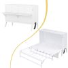 Queen Size Murphy Bed with Built-In Charging Station and a Shelf