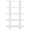 Book Cabinet/Room Divider High Gloss White 39.4"x11.8"x63"