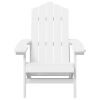 Patio Adirondack Chairs 2 pcs HDPE White