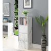 Storage 3 Door Cabinet with Shelf, Black
