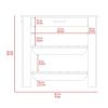 Rockaway 1-Drawer 2-Shelf Kitchen Island White and Light Oak