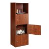 Storage 3 Door Cabinet with Shelf, Black