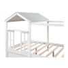 Full Size House Bed with Roof, Window and Drawer