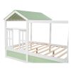 Full Size House Bed with Roof, Window and Drawer