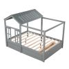 Full Size House Bed with Roof, Window and Drawer