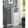Storage 3 Door Cabinet with Shelf, Black