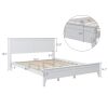 Modern  Solid Wood Queen Platform Bed