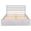 Queen Size Platform Bed with Drawers