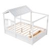 Full Size House Bed with Roof, Window and Drawer