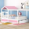 Full Size House Bed with Roof, Window and Drawer