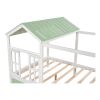 Full Size House Bed with Roof, Window and Drawer