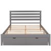 Queen Size Platform Bed with Drawers