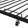 Queen Size Metal Platform Bed Frame with Trundle;  USB Ports and Slat Support ; No Box Spring Needed